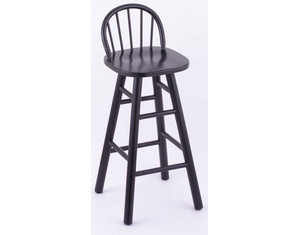 Holland Bar Stool Stoutmeister Commercial Maple Wood Low Spindle Back Seat Stool
