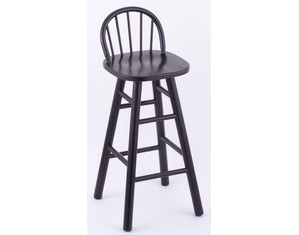 Holland Bar Stool Stoutmeister Commercial Oak Wood Low Spindle Back Seat Stool
