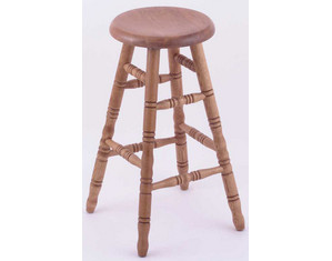 Holland Bar Stool Stoutmeister Commercial Oak Wood Saddle Dish Stool - Fast FREE FedEx Shipping!