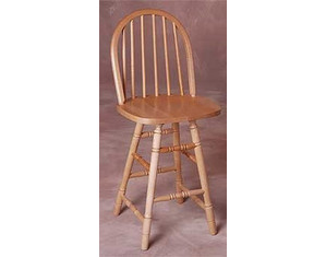 Holland Hardwoods Oak Promotional High Back Bar Stool - Fast FREE FedEx Shipping!