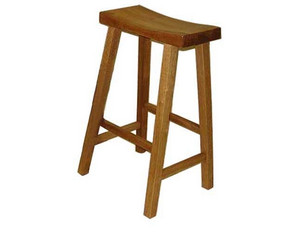 Holland Hardwoods Saddle Seat Stool - Fast FREE FedEx Shipping!