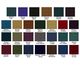 Available Seat Material and Colors1