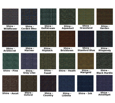 Available Seat Material and Colors2
