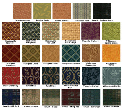 Available Seat Material and Colors3