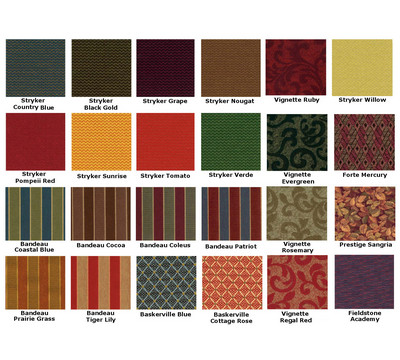 Available Seat Material and Colors4