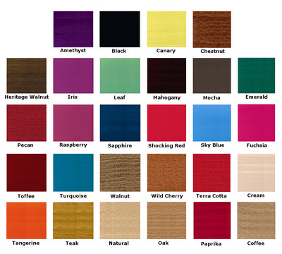 Available Frame Finishes