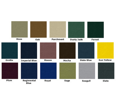 Available Seat Material and Colors6
