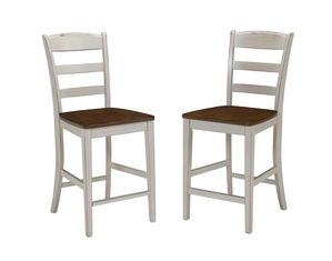 Home Styles Furniture Monarch Antiqued White Bar Stool