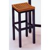 Save  on Oak Top with Black Base Bar Stool at The Bar Stool Superstore