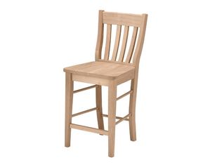 International Concepts Unfinished Cafe Stool