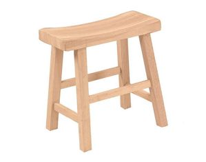 International Concepts Unfinished Saddle Seat Stool