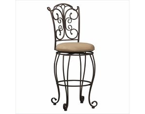 Linon Home Decor Products Gathered Back Bar Stool