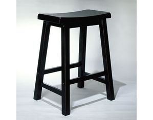 Powell Antique Black with Sand Through Terra Cotta Counter Stool (502-430)