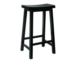 Powell Antique Black with Sand Through Terra Cotta Stool - Fast FREE FedEx Shipping!