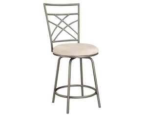 Powell Antique Gold Accented Pewter Bar Stool (600-)
