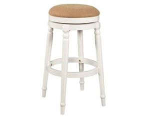 Powell White Swivel Bar Stool