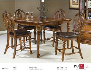 Montecito Wood Gather Stool - Fast FREE FedEx Shipping!