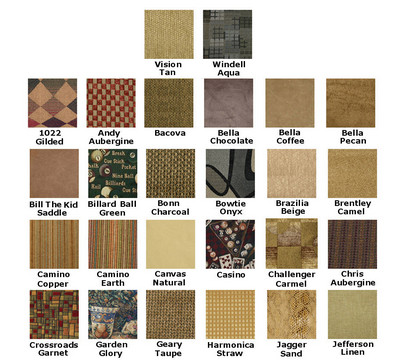 Available Upholstery Colors 1
