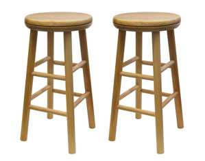 Winsome Assem Swivel Seat Bar Stool Set of 2