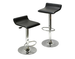 Winsome Faux Leather Top Air Lift Stool Set of 2 (93329)