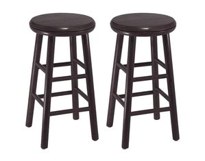 Winsome Set of 2 24 inch Swivel Kitchen Stools