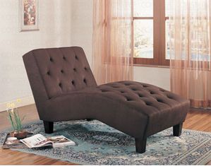 Coaster Company Tufted Brown Chaise Lounge