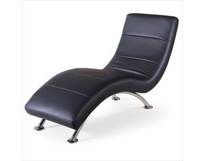 Global Furniture 820 Leather Chaise Lounge