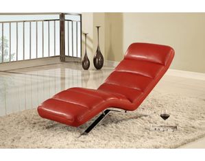 Global Furniture F05 Relax Chaise - Red