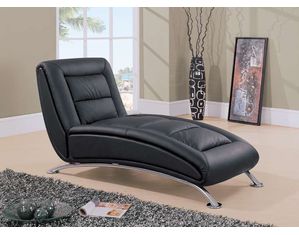 Global Furniture TY06 Leather Chaise Lounge