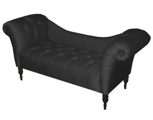 Skyline Furniture Chaise Lounge in Shantung Black