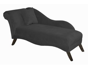 Skyline Furniture Chaise Lounge in Velvet Black