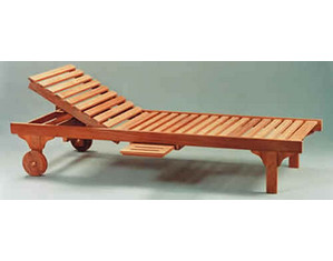 Anderson Teak Sun longer with Adjustable Back