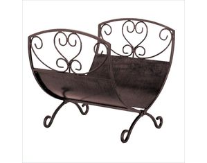 UniFlame VINTAGE COPPER ORNATE LOG HOLDER Log Rack