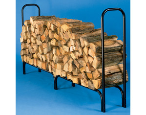 HY-C Black Painted Large Tubular Log Rack
