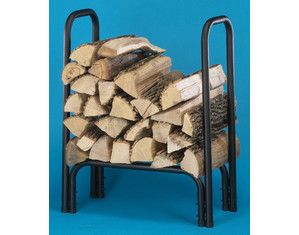 HY-C Black Painted Small Tubular Log Rack