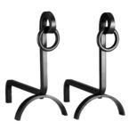 Ring Swirl  Andirons