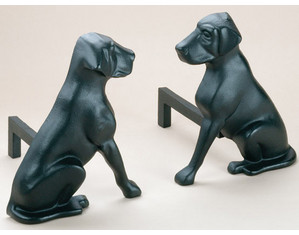 HY-C Labrador Cast Iron Andiron