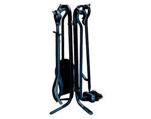 UniFlame 5 Pieces Black Rustic Mini Fireset