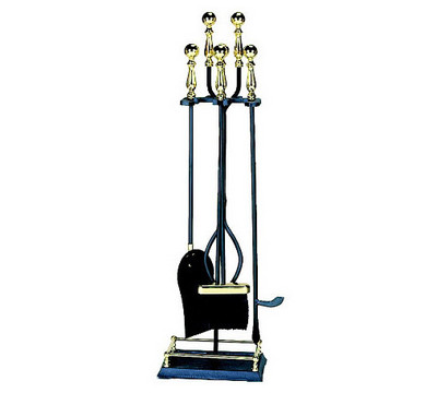 UniFlame_5_Pieces_Polished_Brass_and_Black_Fireset_with_Two_Tong_Handles_Fireplace_Tool.jpg