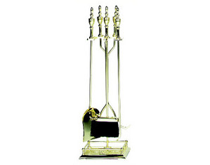 UniFlame F-2205 5 Pieces Polished Brass Fireset