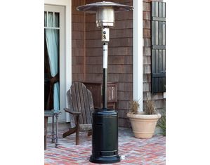Fire Sense Black Powder Coated Finish Standard Patio Heater