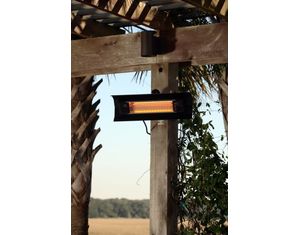 Fire Sense Black Steel Wall Mounted Infrared Patio Heater