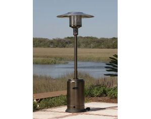 Fire Sense Commercial Hammer Tone Bronze Finish Patio Heater