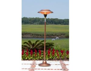Fire Sense Copper Finish Floor Standing Round Halogen Patio Heater