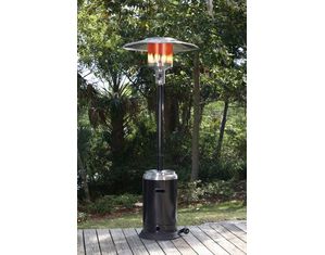 Fire Sense Stainless Steel & Black Commercial Patio Heater