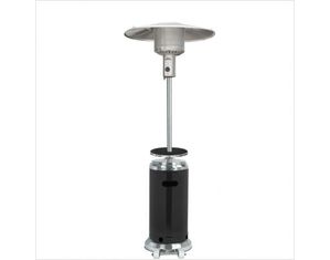 PrimeGlo Tall Two-Tone Stainless Steel Patio Heater with Table