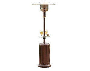 PrimeGlo 87 In Tall Patio Heater With Table