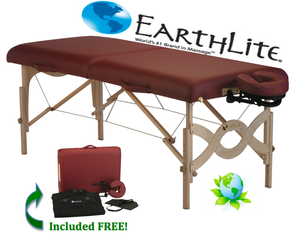 Earthlite Avalon XD Massage Table Package - Carry Case, Headrest  and Armsling Included!