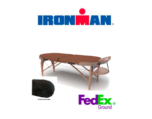 Ironman Oval Massage Table Package - with Armrest , Carry Case and Face Cradle!