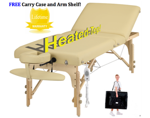 Master Massage Deauville 30 Inch Salon Table - Carry Case and Arm Shelf Included!